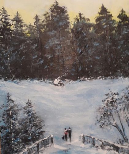 Jenny. Winter's tale, acrylic.